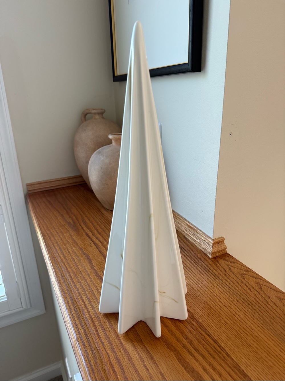 Threshold / studio McGee White Ceramic Christmas Tree- size Large